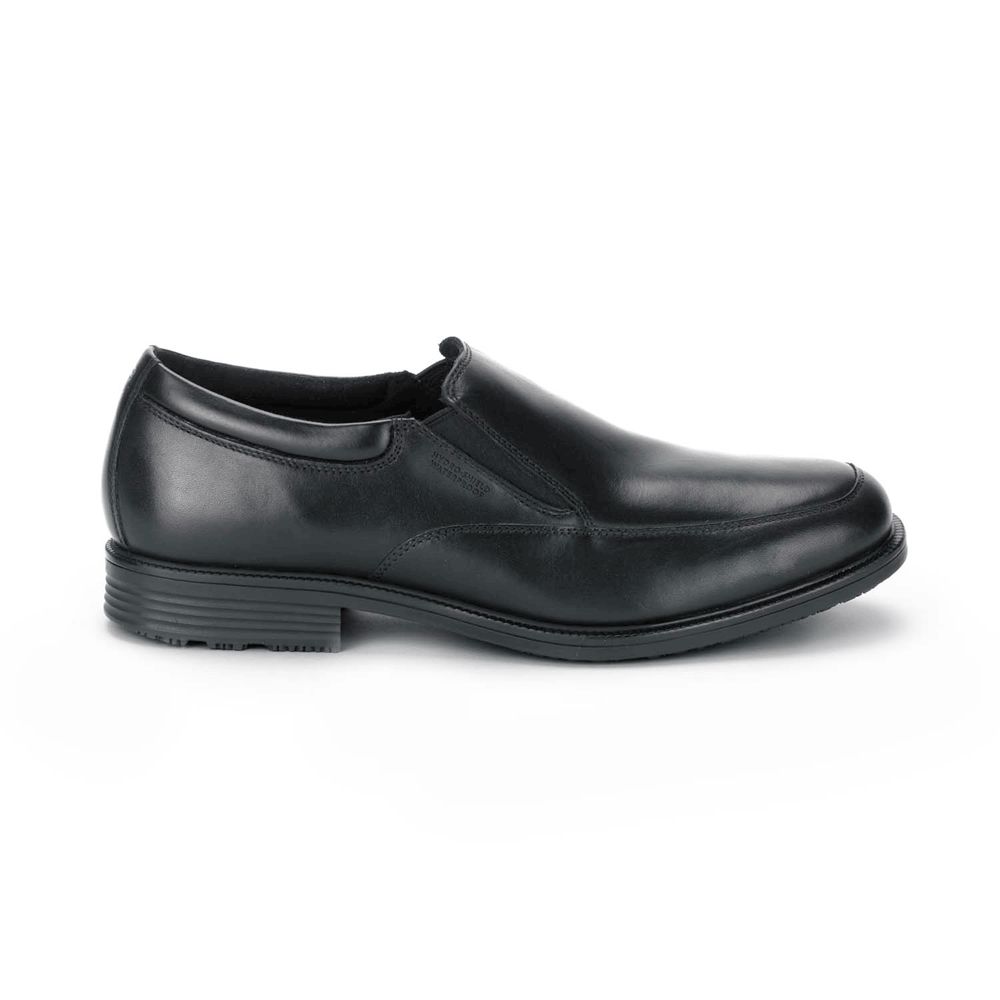 Slip-Ons Homem Rockport Essential Details Waterproof Pretas,Portugal ELCGB-5679